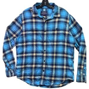 American Eagle Shirt Mens Large Flannel Preppy Academia Grunge Outdoors Everyday